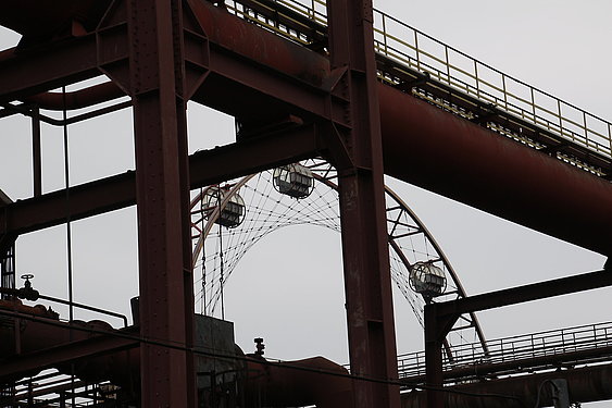 Das stillgelegte Riesenrad in der Kokerei Zollverein. ©ruhrtropolis.de